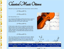 Tablet Screenshot of classymusic.ca